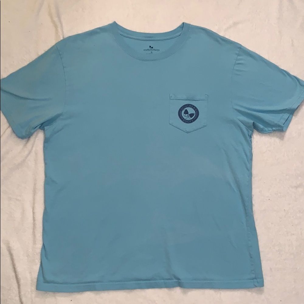 Southern Buoys seafoam colored tshirt